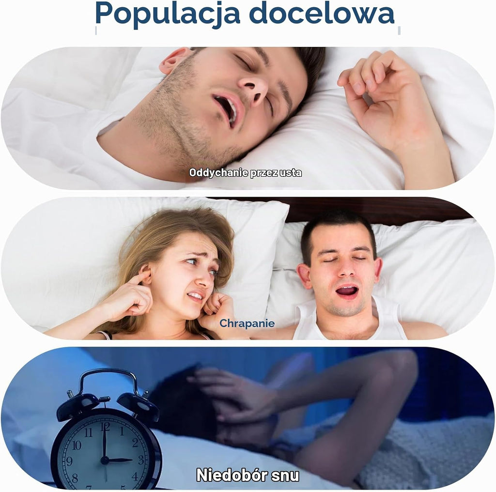 Zestaw Taśm na Usta do Spania (Mouth Tape) – Hipoalergiczne