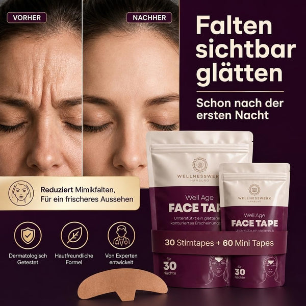 WELLNESSWERK Taśma do Face Tapingu na Całą Twarz