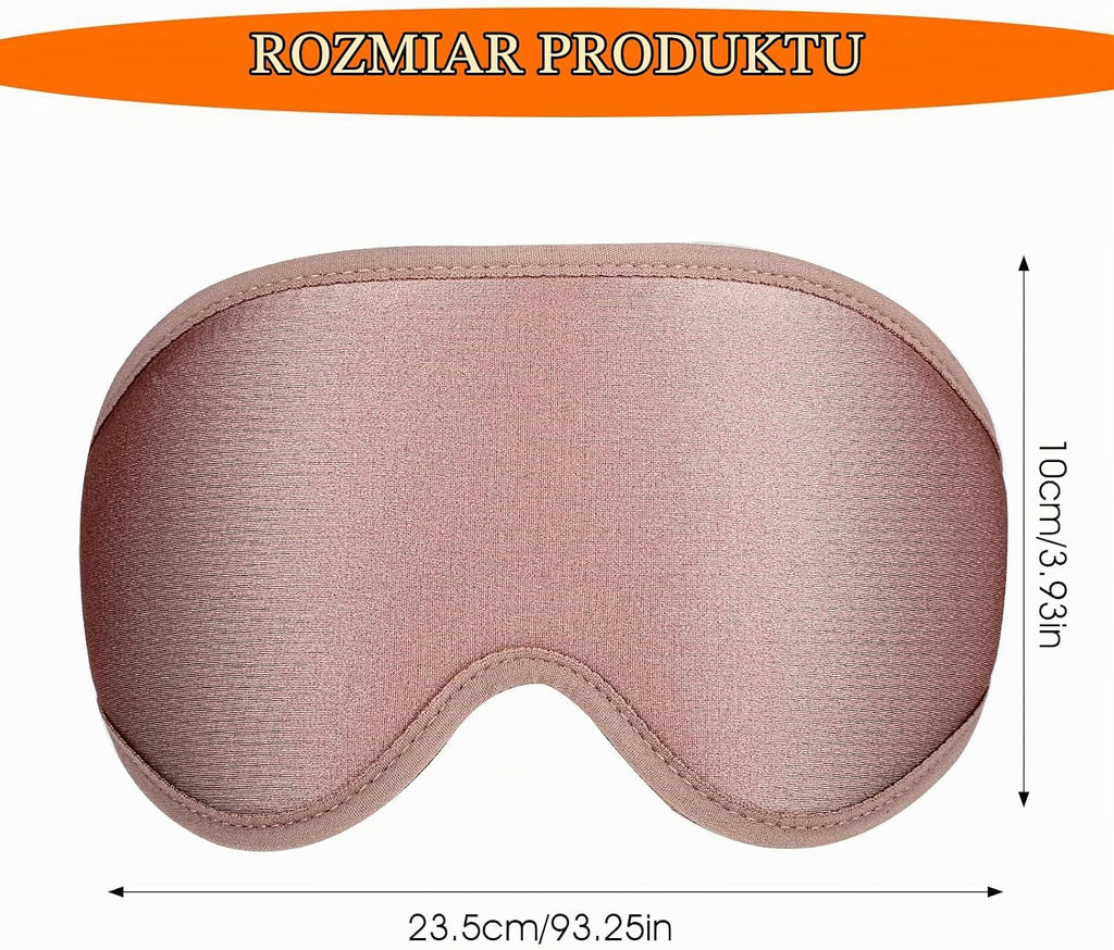 WLLHYF Profilowana Maska do Spania 3D – Jedwabista w Dotyku