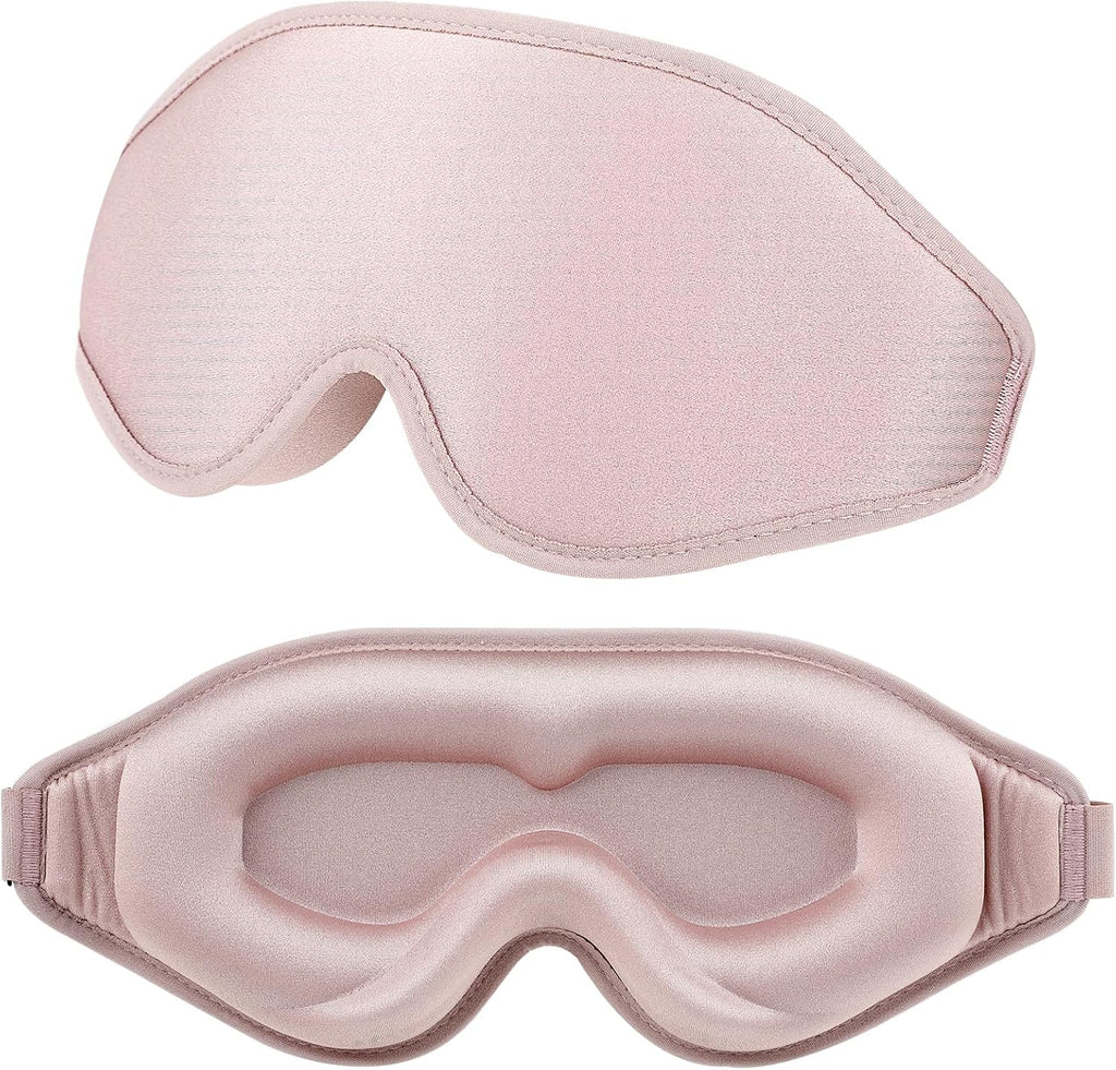 WLLHYF Profilowana Maska do Spania 3D – Jedwabista w Dotyku