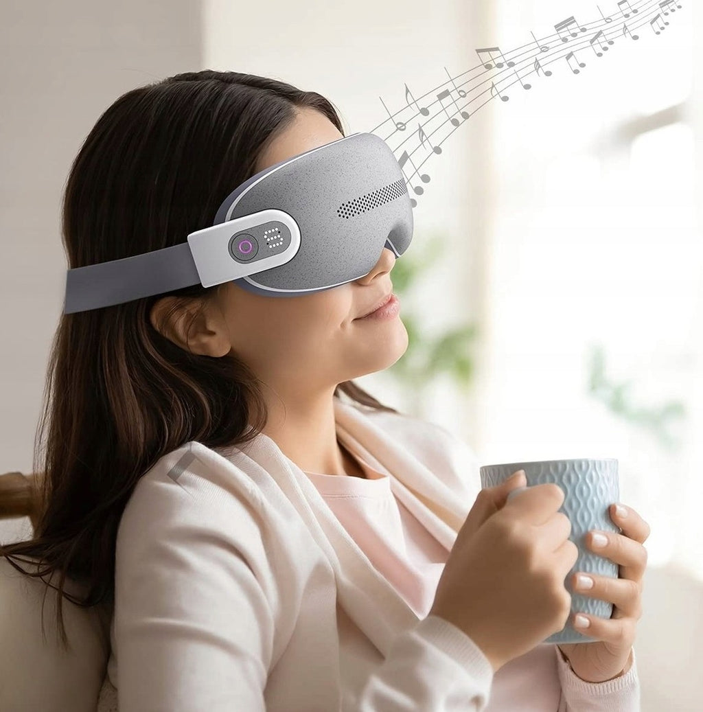 RENPHO R-G001 Okulary Masujące z Okienkiem – Ciepło, Wibracje, Bluetooth