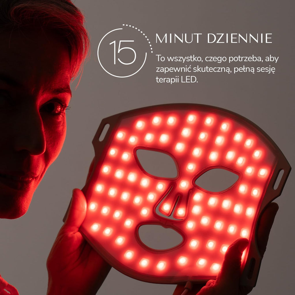 ODELYNE® Adara Lite Silikonowa Maska LED – Czerwone Światło i NIR