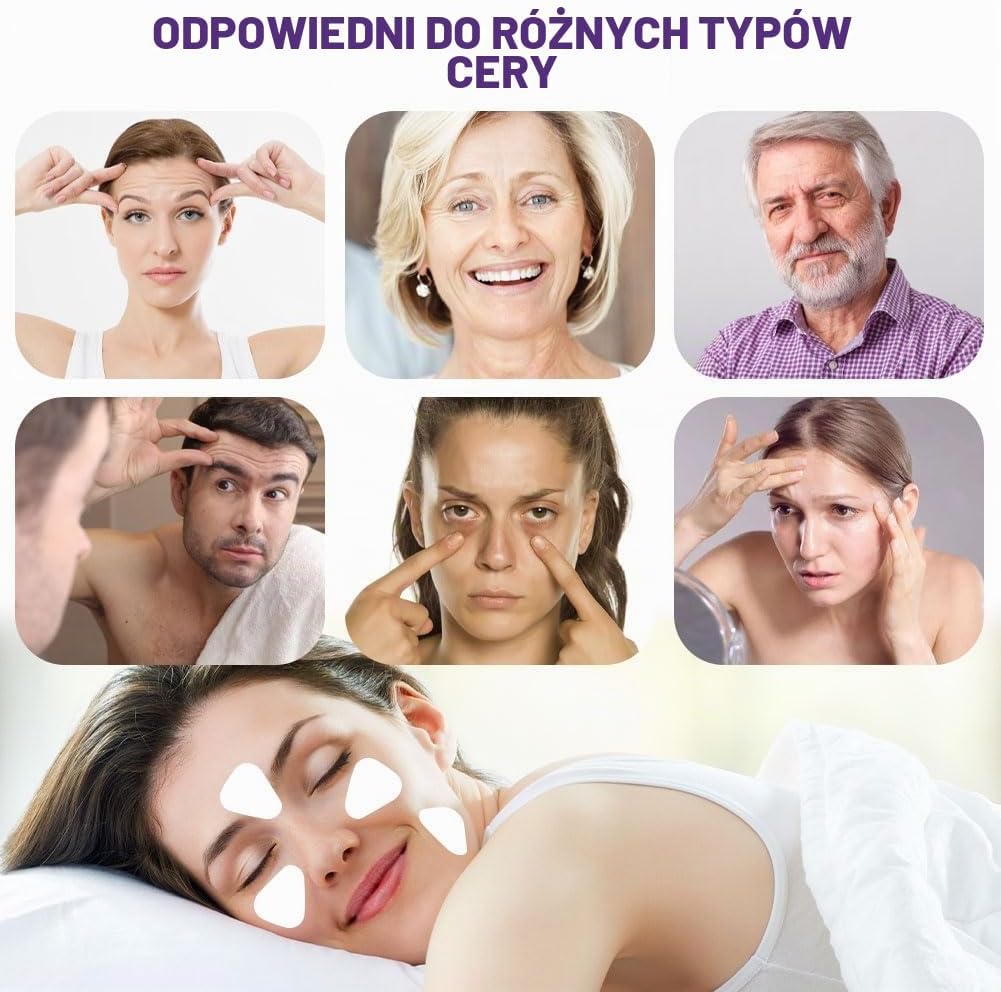 LOPHE Plastry Wygładzające na Twarz i Czoło (288 szt.) – na Noc
