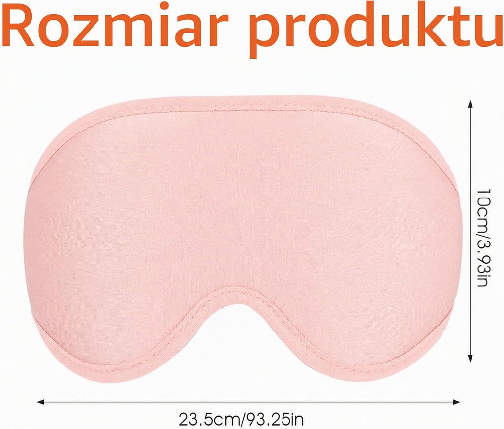 WLLHYF Profilowana Maska do Spania 3D – Jedwabista w Dotyku