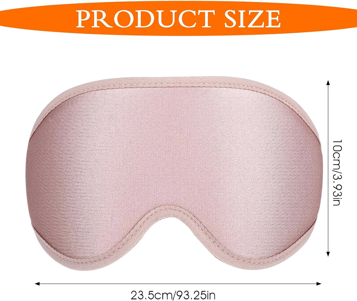 WLLHYF Profilowana Maska do Spania 3D – Jedwabista w Dotyku