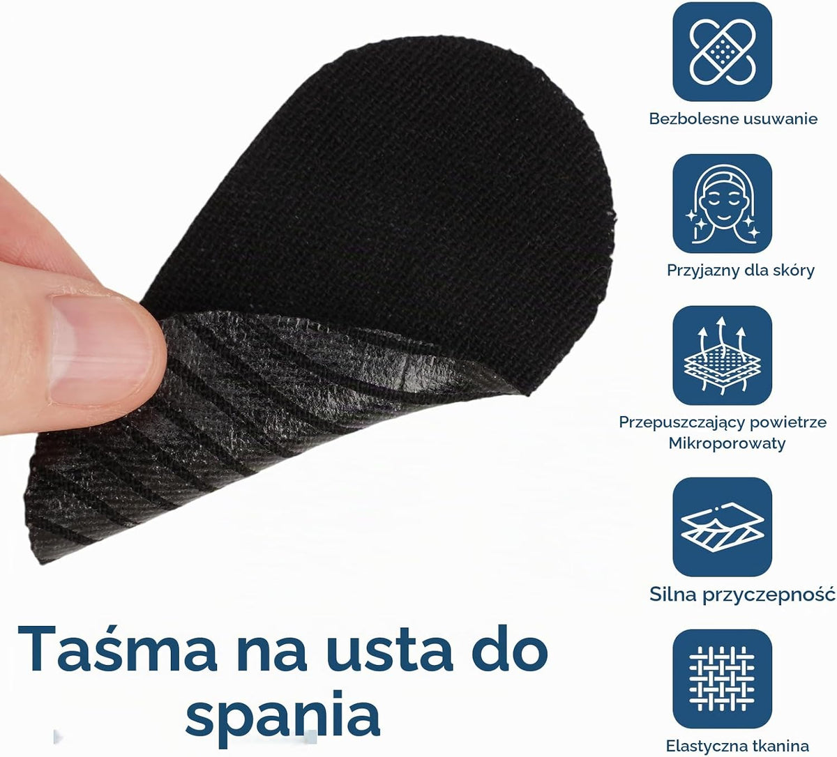 Zestaw Taśm na Usta do Spania (Mouth Tape) – Hipoalergiczne